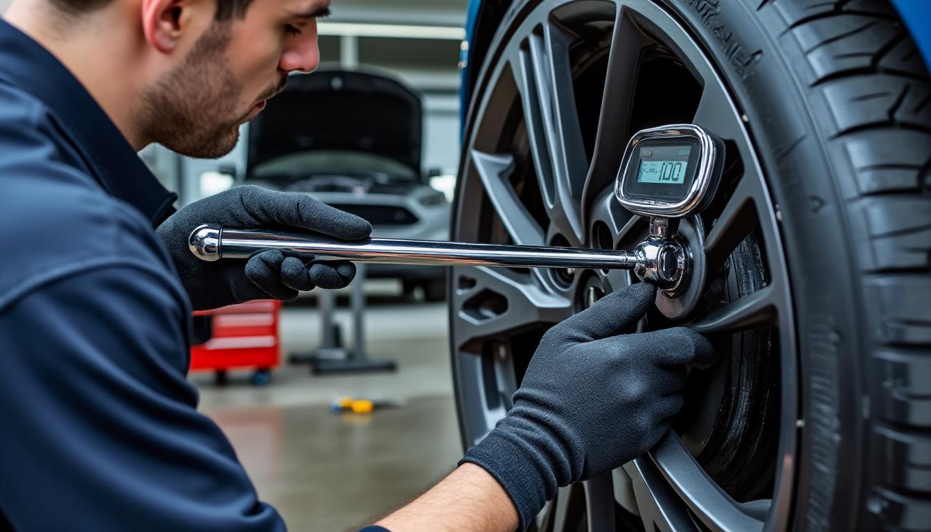 découvrez comment utiliser efficacement une clé dynamométrique pour le serrage des roues de votre voiture, en vous référant à notre tableau des couples de serrage. assurez-vous que vos roues sont correctement fixées pour garantir votre sécurité sur la route.