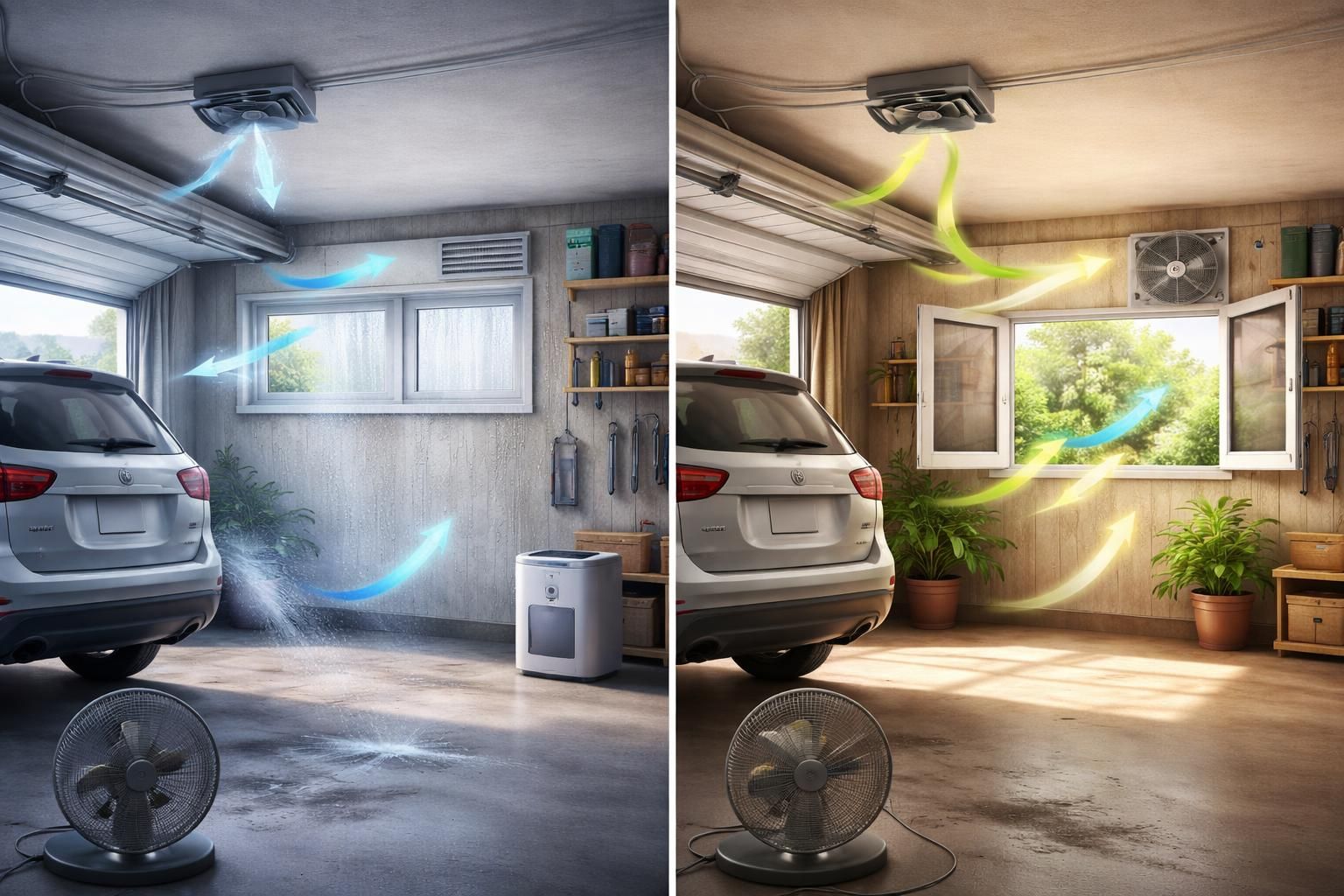 découvrez notre guide pratique pour bien ventiler un garage humide en hiver comme en été et éviter l'humidité et les moisissures tout au long de l'année.