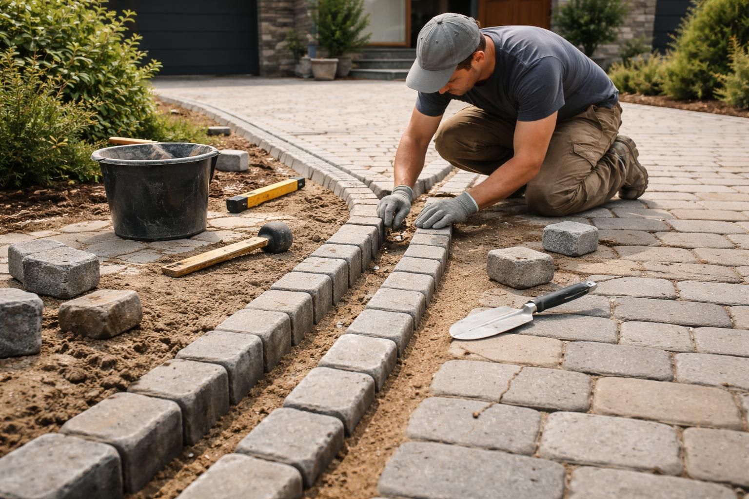 découvrez comment créer un caniveau en pavé pour une évacuation d'eau à la fois efficace et esthétique, grâce à notre méthode simple et détaillée.