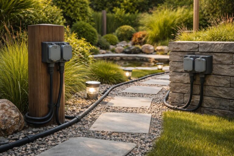 Installation électrique extérieure : normes et sécurité pour votre jardin