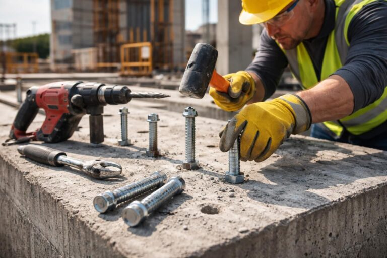 Les goujons d&rsquo;ancrage : comment les poser pour une fixation béton lourde