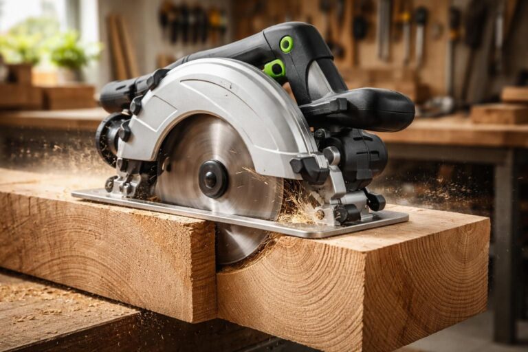Scie circulaire puissante : notre top 5 pour les coupes de bois épais