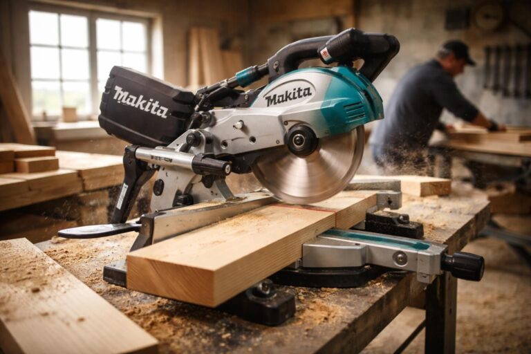Focus sur la Makita LS1018L : la scie à onglet radiale pour les gros travaux
