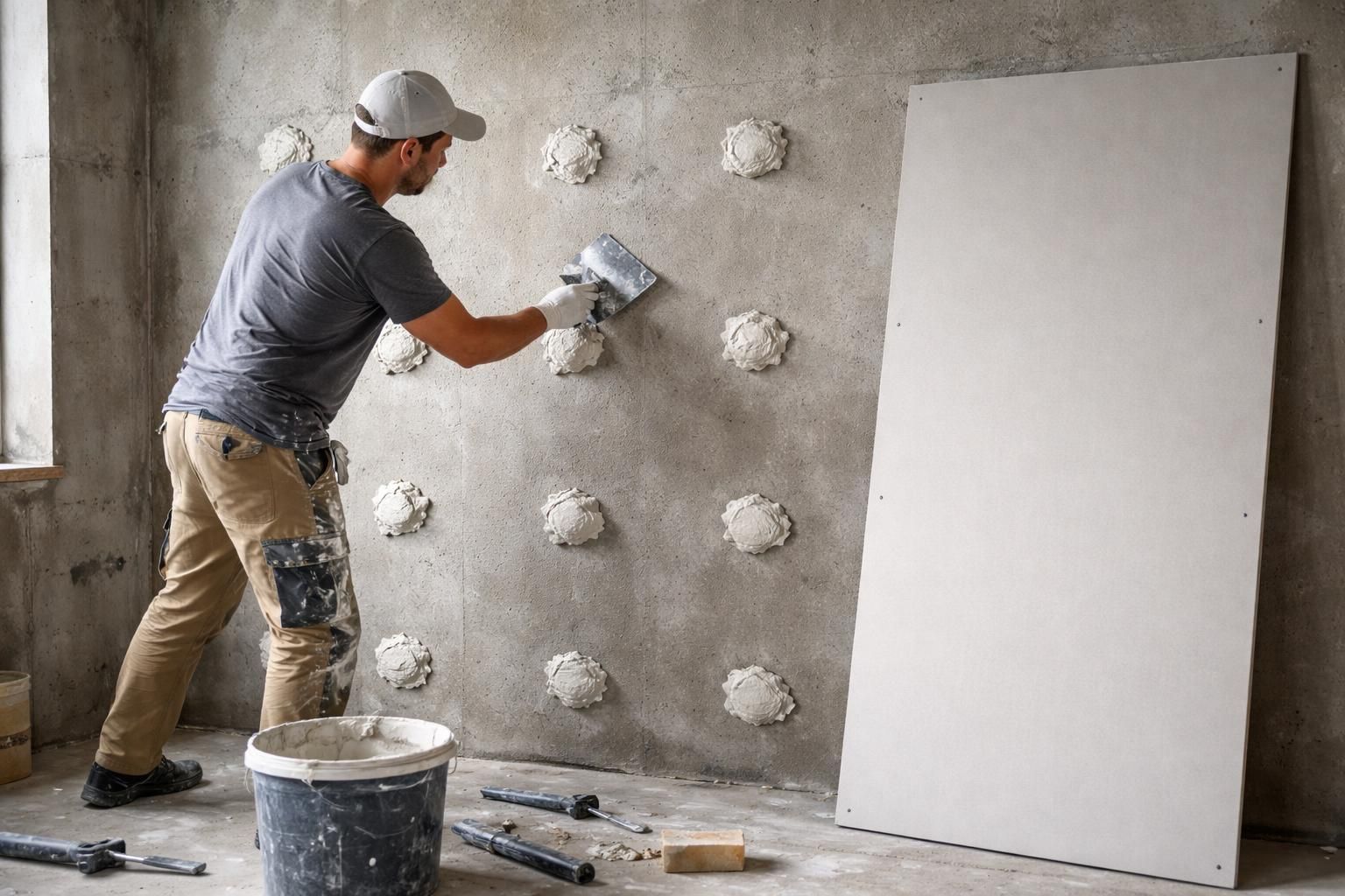 découvrez comment poser du placo sans rail grâce à la technique innovante du collage par plots, une méthode simple et efficace pour vos travaux de rénovation.