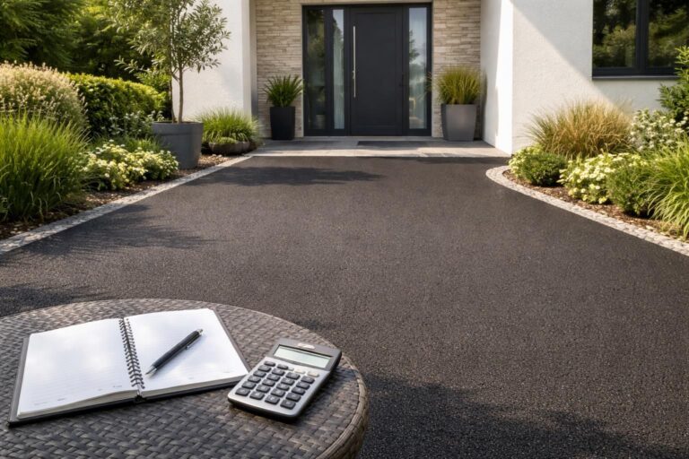Prix du m2 pour l&rsquo;enrobé : quel budget pour sa devanture de maison ?