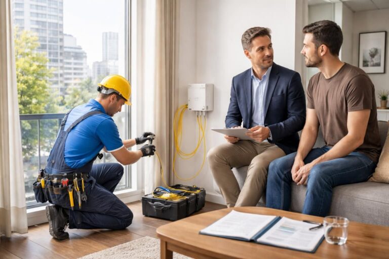 Raccordement fibre en appartement : les droits du locataire face au bailleur