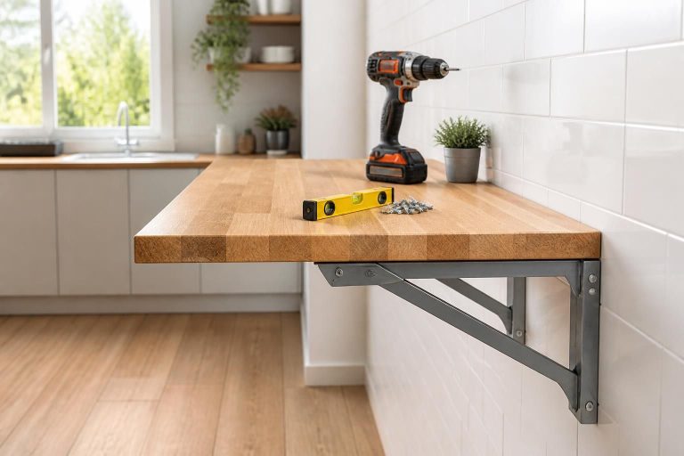 Comment fixer un plan de travail suspendu dans votre cuisine ?
