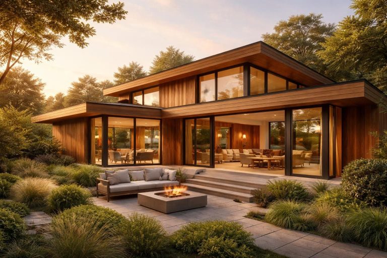 Maison en cèdre : inspiration pour des designs contemporains et chaleureux