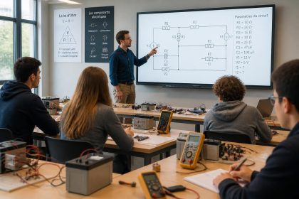 découvrez notre cours d’électricité complet, conçu pour vous apprendre les bases et les techniques avancées de manière claire et progressive.